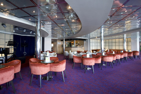 Lounge of the ship Celestyal Crystal